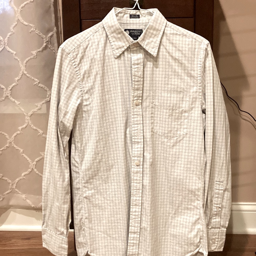 J Crew Mens Dress shirt.  Size S 14 - 14 1/2.
